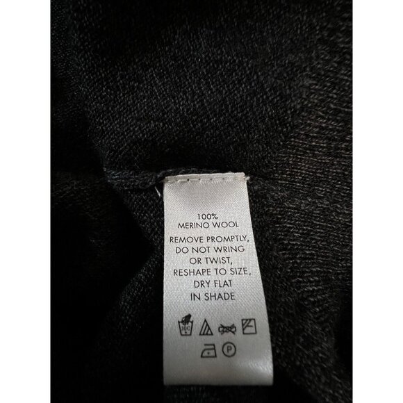 Calvin Klein Mens Merino Wool V Neck Sweater Gray Heather L - Picture 11 of 13